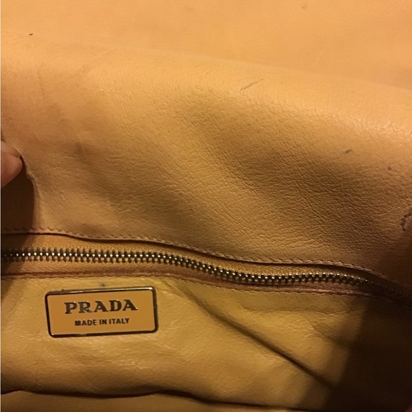 PRADA VINTAGE LEATHER HANDBAG GUC DUST BAG INCL NICE CONDITION USED - Picture 9 of 15